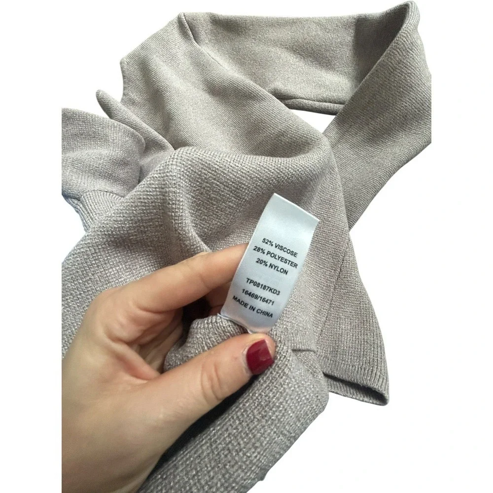 Meshki Velda Wide Sleeve Knit Cardigan Stone Marble Button Front V Neck XS - Picture 9 of 10